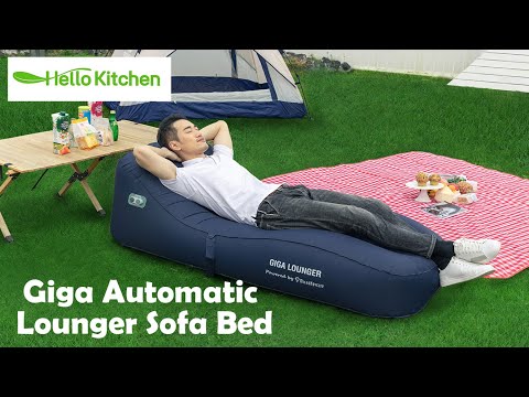 Giga Automatic Inflatable Lounger Waterproof Lazy Sofa Air Bag Bed - Get it from Hello Kitchen!
