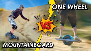 Onewheel vs. Electric Skateboard - Extreme TEST Off-Road  mountain board Pushing it MAX. Best Board?