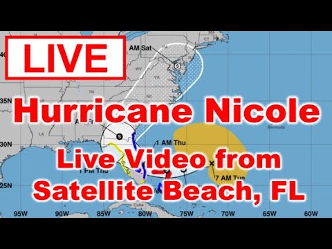 Tracking Hurricane Nicole | Live Streaming Video from Satellite Beach