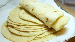 Soft Homemade Flour Tortillas