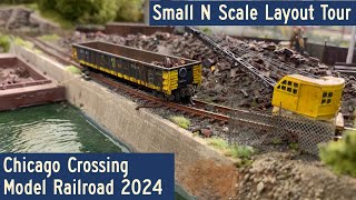 Download lagu 2024 Small N Scale Layout Tour: Chicago Crossing Model Railroad mp3