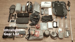 Download lagu My 2022 (Grey & Black) Ultralight Backpacking Gear List | Baseweight 4,5kg mp3