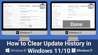 How to Clear Windows Update History on Windows 11_10 | 3 Ways to Clean