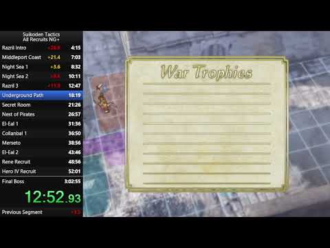 Suikoden Tactics: All Recruits NG+ Speedrun 2:58:55 [WR]