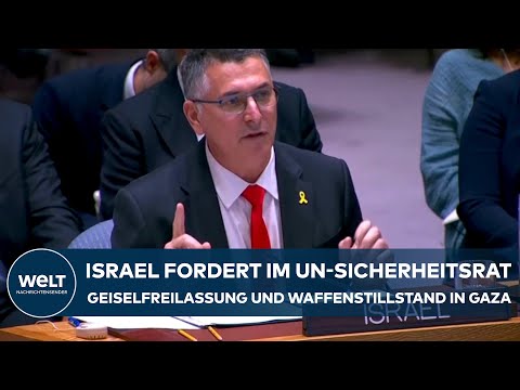 UN-SICHERHEITSRAT: Israel fordert Freilassung aller Geiseln und Waffenstillstand in Gaza