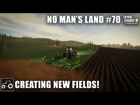 Creating New Fields, Sampling Soil & Spreading Lime No Man's Land #70 Farming Simulator 19 Timelapse