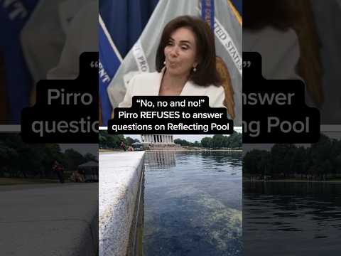 'No, no and no!': Pirro REFUSES to answer questions on Reflecting Pool