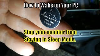 How to Fix your Monitor and wake up Your PC from power Saving Sleep Mode