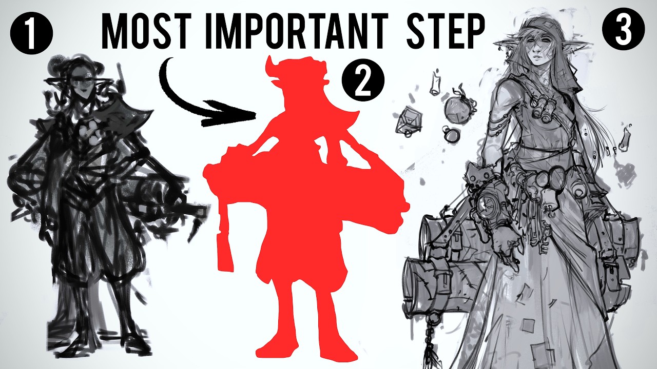 How Concept Artists Improve Character Sketches