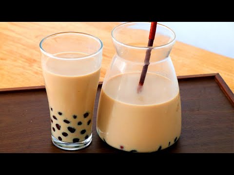 Homemade Brown Sugar Boba Milk Tea