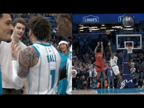 Immanuel Quickley CRAZY game winner buzzer beater vs Hornets after LaMelo clutch shot