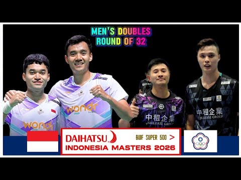 Tampil Solid! Leo Rolly Carnando/Bagas Maulana vs Zhi/Huang | Indonesia Masters 2026 Badminton