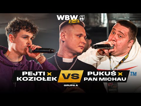 KOZIOŁEK/PEJTI 🆚 MC PUKMEN/PAN MICHAU 🎤 WBW 2vs2 Freestyle Bitwa Dwójek 2025 (Grupa A)