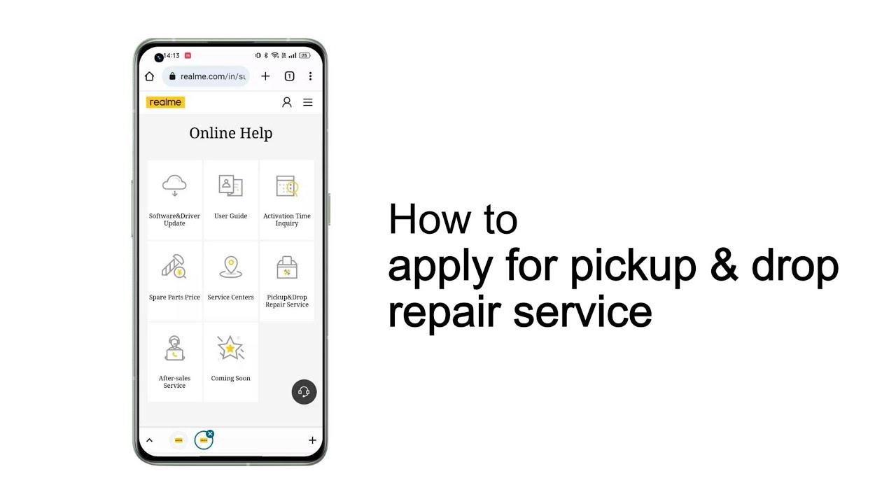 realme | Quick Tips | How to apply for Pickup&drop repair service