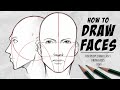 How To DRAW FACES In Your Own Style Front Sideview DrawlikeaSir