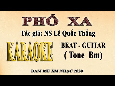 PHỐ XA - Karaoke - Guitar