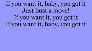 Glee Bust a Move with lyrics