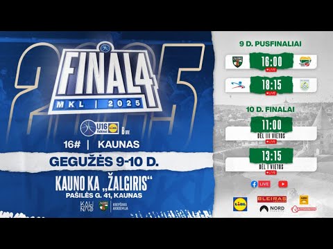 U16 vaikinų B div. pusfinalis: Kauno KA „Žalgiris“ III – NKA-„Perlas“-„Coffee Loft“