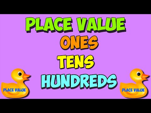 Screenshot of video: Place Value song