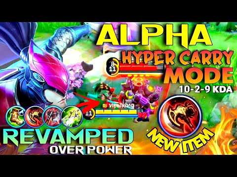 ALPHA REVAMP BEST BUILD GAMEPLAY TOP GLOBAL ALPHA BY ทєωкiทg - MOBILE LEGENDS