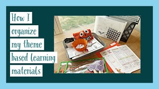 How I organize our preschool lesson activities