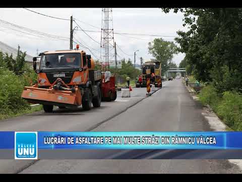 LUCRĂRI DE ASFALTARE PE MAI MULTE STRĂZI DIN RÂMNICU VÂLCEA