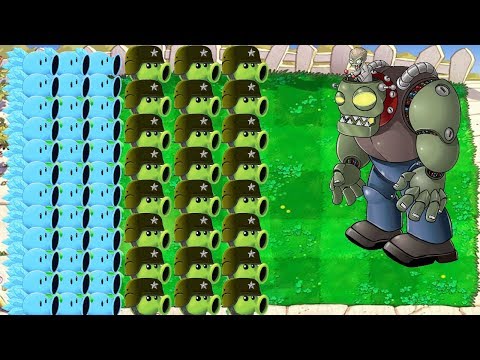 All Pea PvZ Pak 3 vs All Zombie - Plants vs Zombies Battlez