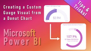 Creating a Custom Gauge Visual from a Donut Chart in Power BI