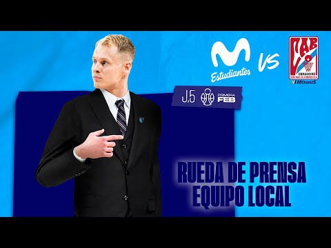 Rueda de Prensa | J.5 Primera FEB | Movistar Estudiantes - Monbus Obradoiro | Equipo local