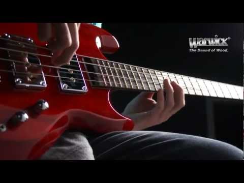 Warwick Jack Bruce Signature Survivor Fretted 4 String Electric Bass Guitar Burgundy Red Stain image 7