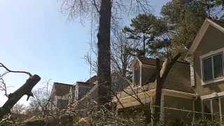 preview picture of video 'SCS Tree Service - Tree Removal Roswell GA - Large tree removal over house'