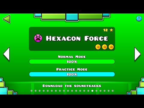 Geometry Dash - Hexagon Force (All coins)