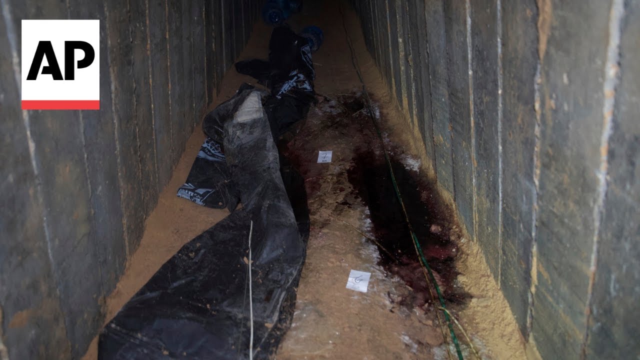Israel releases video of Gaza tunnel where it says Hamas killed 6 hostages