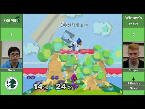 SSBMSU 2 - Duck (Samus) vs Ginger (Falco) - WSF
