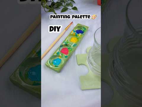 Ghar Pe Banayi Palette 🎨  Waste Materials se #diy #craft #painting #art