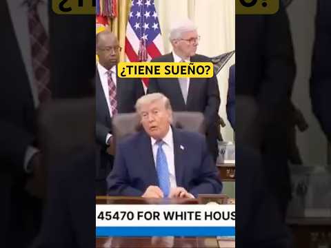 ÚLTIMA HORA | Una persona se desmaya en el Despacho Oval mientras Donald Trump hace un anuncio