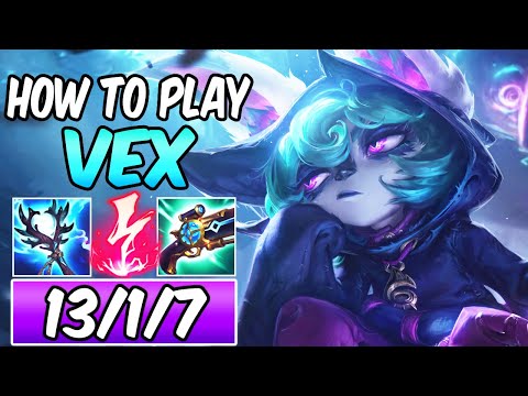 HOW TO PLAY VEX MID | Best Build & Runes | Diamond Vex Guide S14 | FULL AP BUFFS | League of Legends
