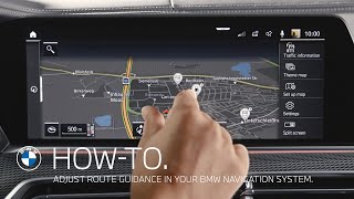 How to adjust route guidance in your BMW navigatio