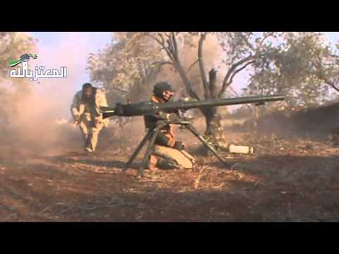 استهداف حاجز الكازوز على جبهة اليادودة بمدفع اس بي جي9 من قبل جيش المعتز بالله