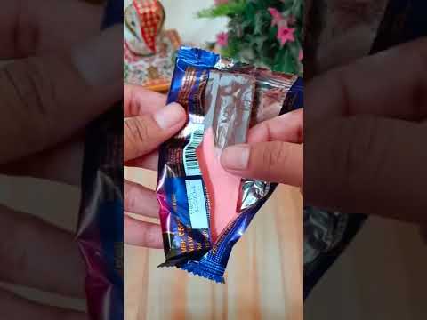 Dazzy Dairy Kiss Strawberry Milk Flavour Chocolate Bar ASMR #shorts #asmr #chocolate