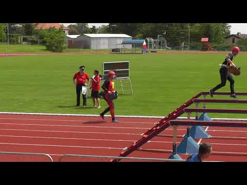 Krajská soutěž Kutná Hora - Karel Císař  - 100 m s překážkami 2. pokus