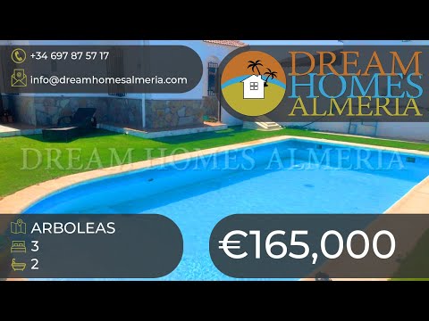 Bargain 3 bed villa with garage, pool and views walk to Arboleas village REF-3281