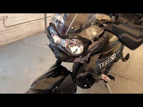 Triumph Tiger 800 XR with low seat height