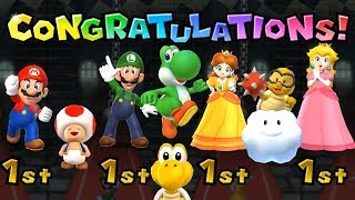 Mario Party 9 - All Characters - Garden Battle #8