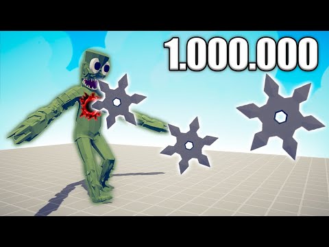 1.000.000 DAMAGE SAMURAI vs UNITS - TABS | Totally Accurate Battle Simulator 2023