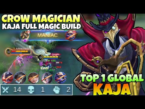 MANIAC! Kaja 100% Deadly Offlaner With Full Magic Damage Build 2021 | Top 1 Global Kaja 2021 | MLBB