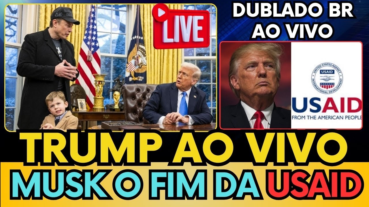 🚨AO VIVO: TRUMP E ELON MUSK FAZEM ANÚNCIO OFICIAL SOBRE O FIM DA USAID! #trump #elonmusk