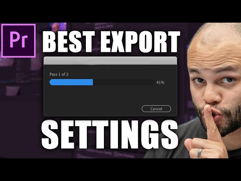 Best Video Export Settings Adobe Premiere Pro CC 2020 For Youtube
