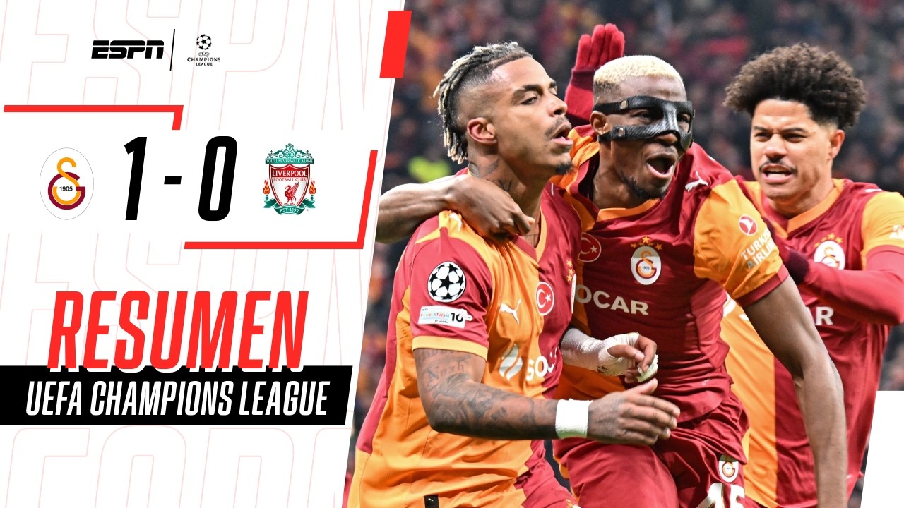 GALATASARAY GOLPEÓ PRIMERO Y AHORA VIAJA A ANFIELD CON VENTAJA | Galatasaray 1-0 Liverpool | RESUMEN