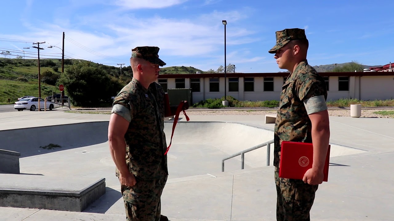 USMC Promotion Ceremony to Cpl 2/11 G Btry